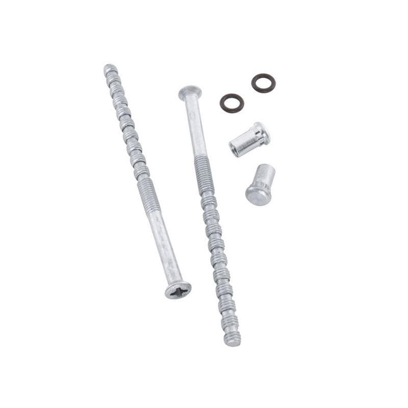 ASSA 356657110011 Handtagsskruv M5, 2-pack Blankkrom