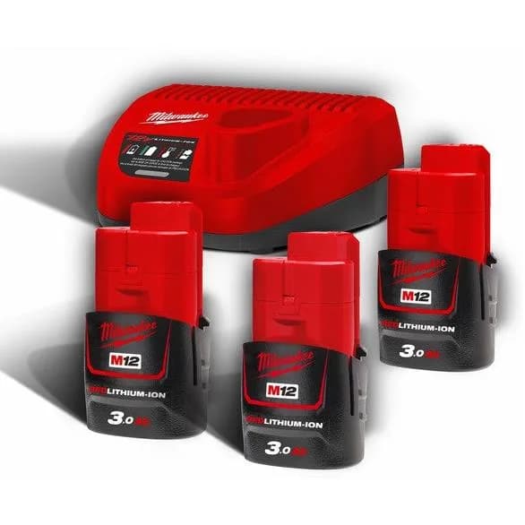 Milwaukee M12 NRG-303 Laddpaket