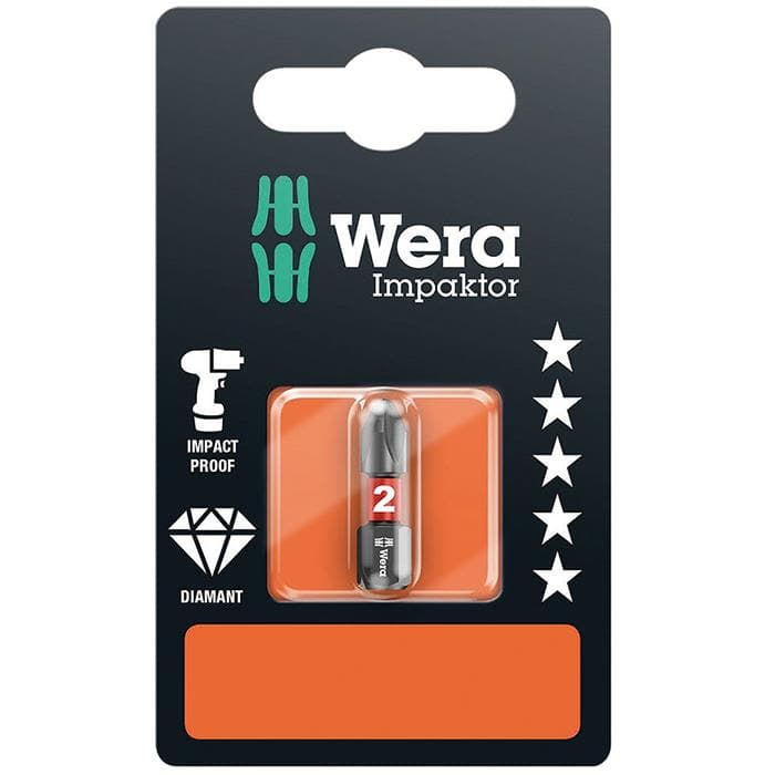 Wera Impaktor PZ3 Bits 50 mm