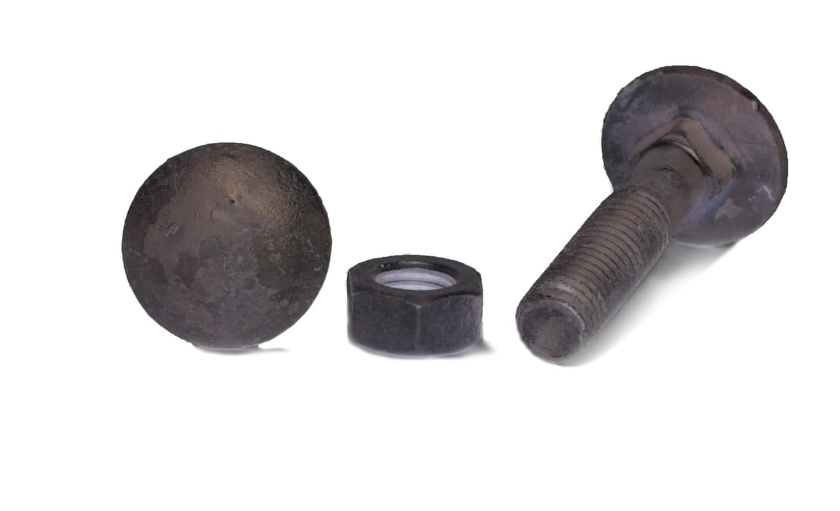 Arvid Nilsson 14908090 Vagnsbult M8 MVBF 4.6, FZV DIN 603/555, med mutter M8x90 mm, 100-pack