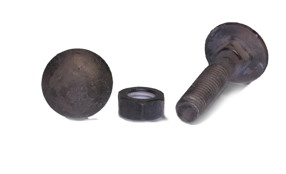 Arvid Nilsson 14908120 Vagnsbult M8 MVBF 4.6, FZV DIN 603/555, med mutter M8x120 mm, 50-pack