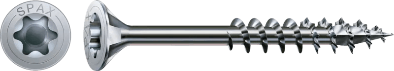 SPAX 0191010500503 Träskruv 5 mm TFT, FZB, T-STAR plus, delgängad Delgängad