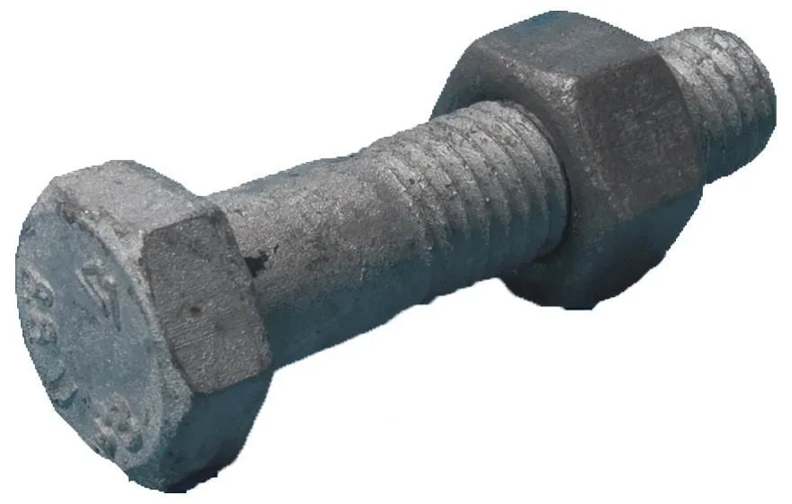 Z 1129127260 Stålbyggnadsskruv M27 delgängad, 8.8, FZV ISO 4014/4032 27 x 260 mm, 5-pack