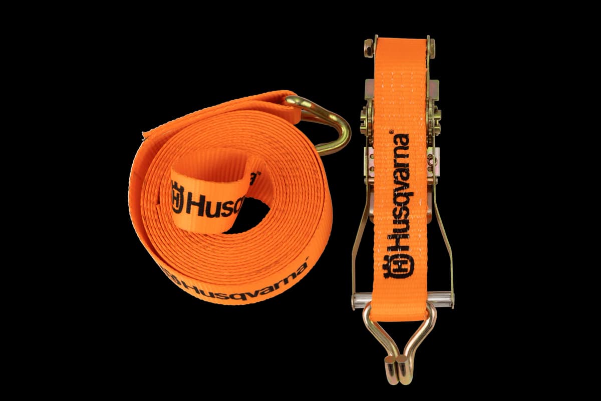 Husqvarna spännband med kamlås - 1000 Kg, 2,5 m, 25 mm